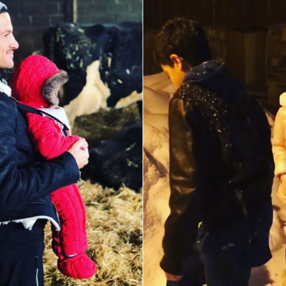 Peter Andre takes children Junior and Princess on fun-filled ski holiday