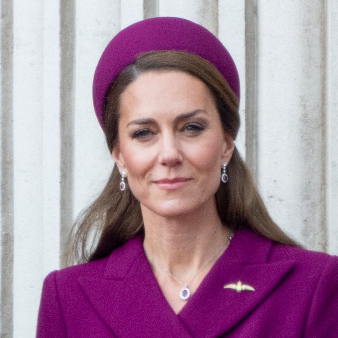 The Princess of Wales shares rare moment with the Duke of Kent during VE Day commemorations