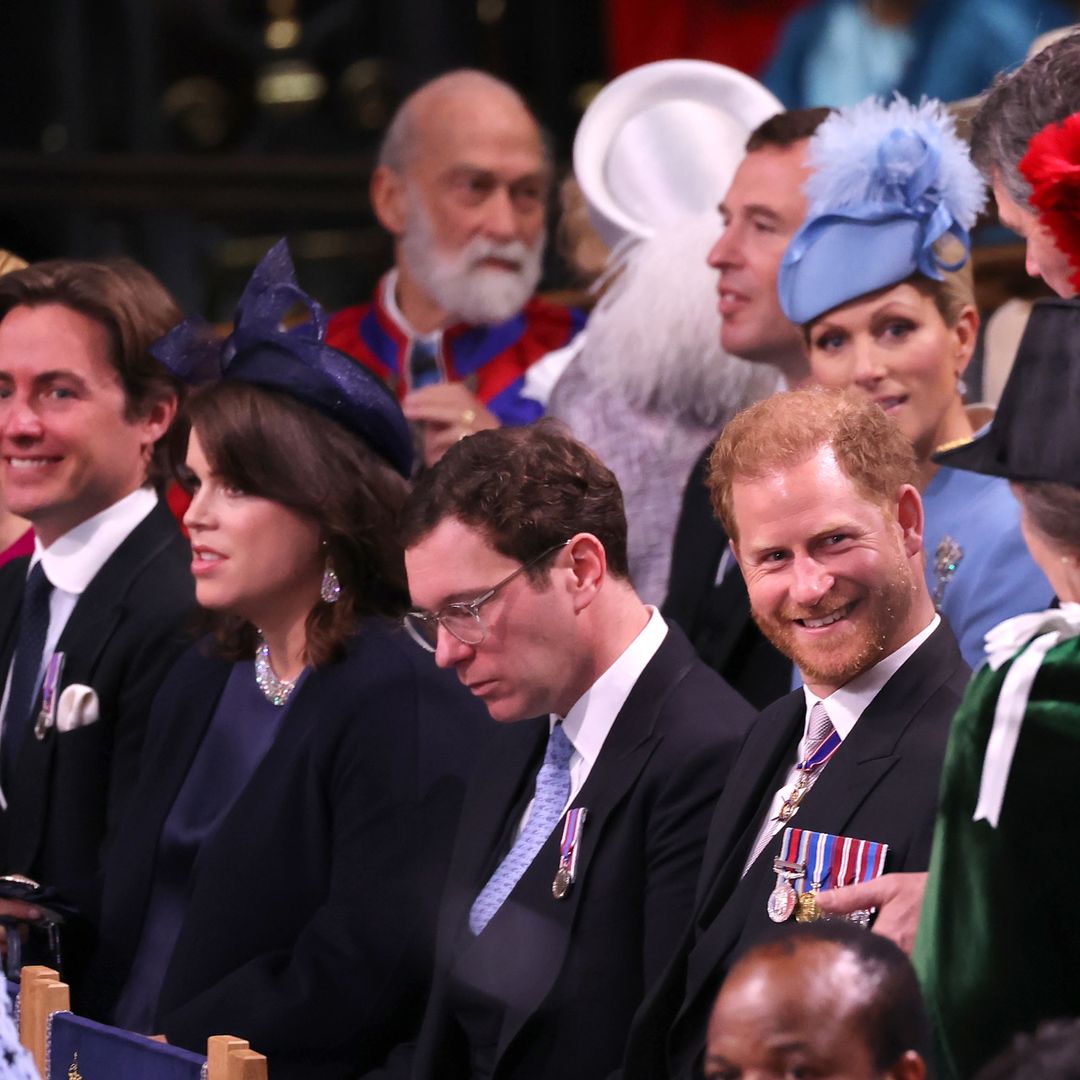 Princess Anne's warm greeting to Prince Harry at coronation service