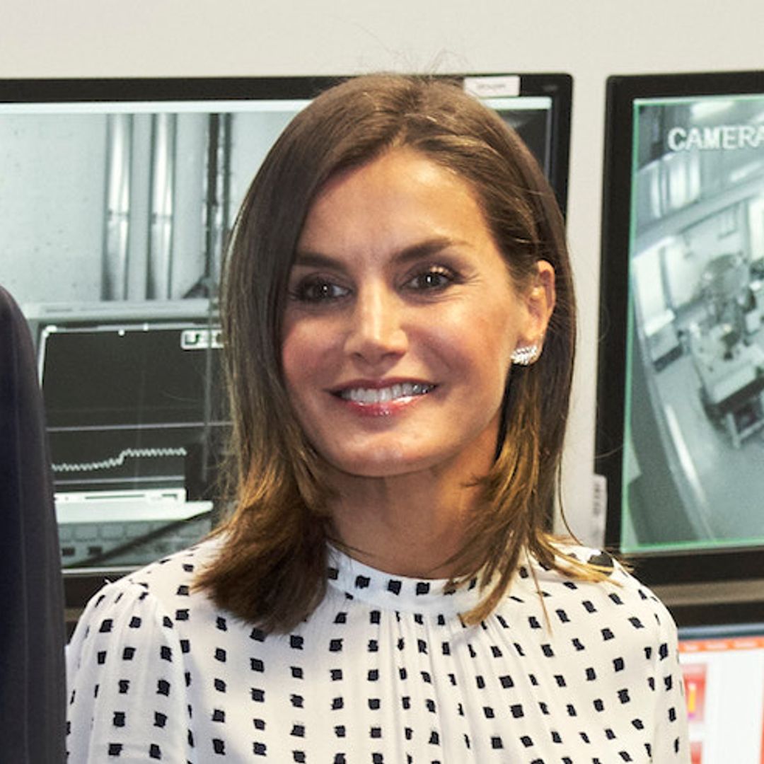Queen Letizia just made a statement with these very modern cuff earrings