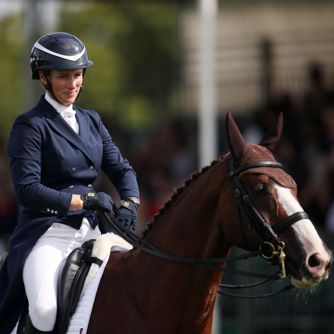 Zara Tindall supported by dad Captain Mark Phillips at horse trials