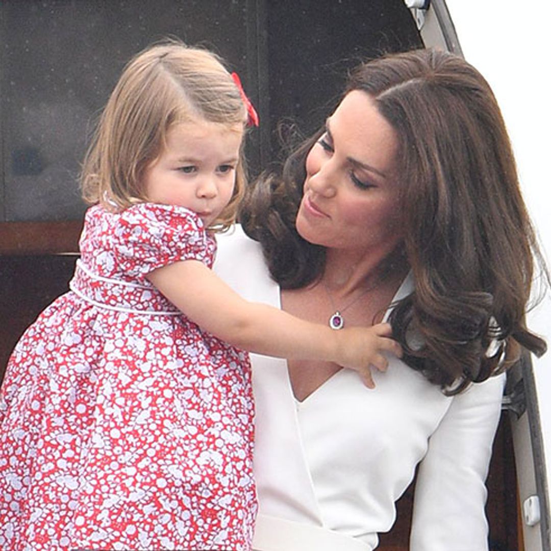 All eyes on Prince George and Princess Charlotte as they arrive in Poland for second royal tour