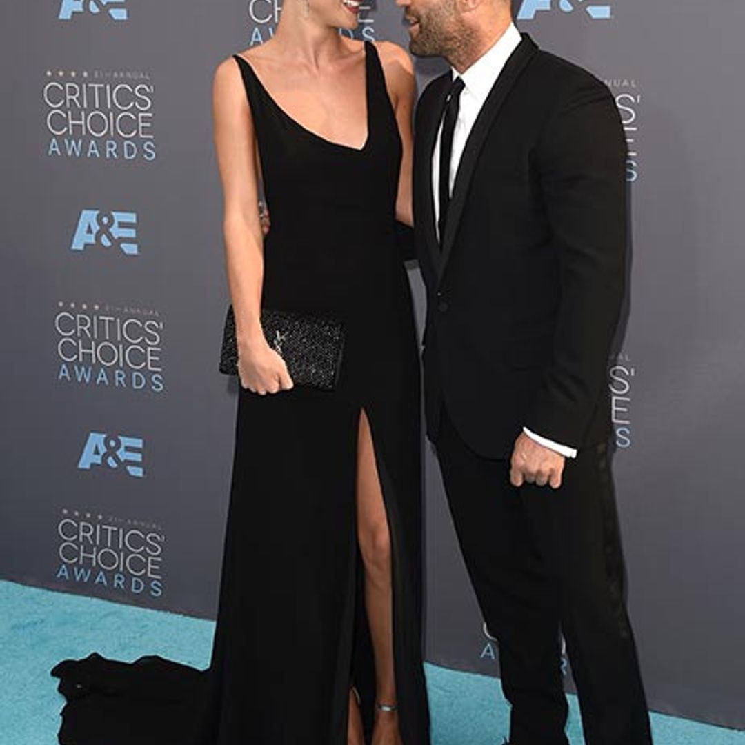Rosie Huntington-Whiteley and Jason Statham look loved-up at Critics' Choice Awards