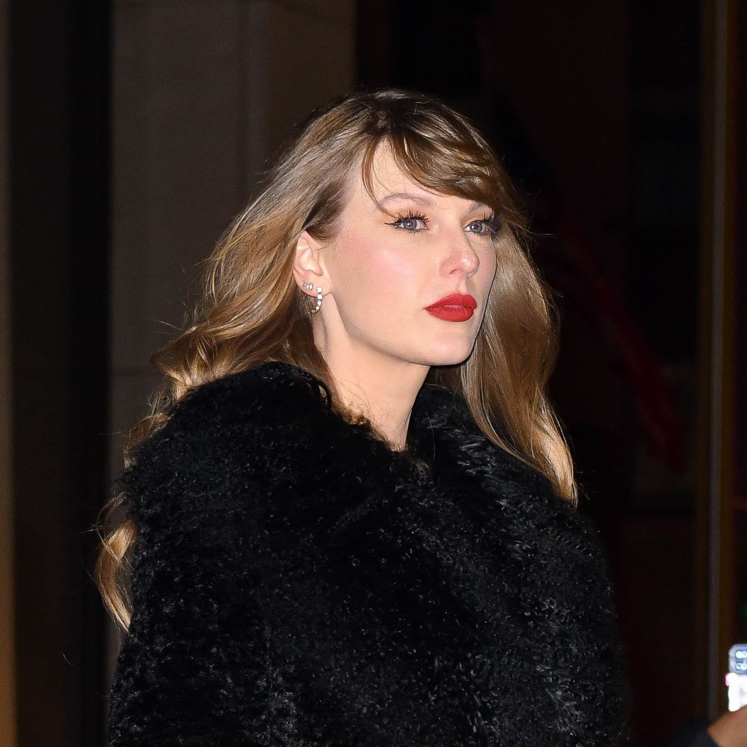 Taylor Swift's coat is "grandma's wardrobe" inspired according to the designer