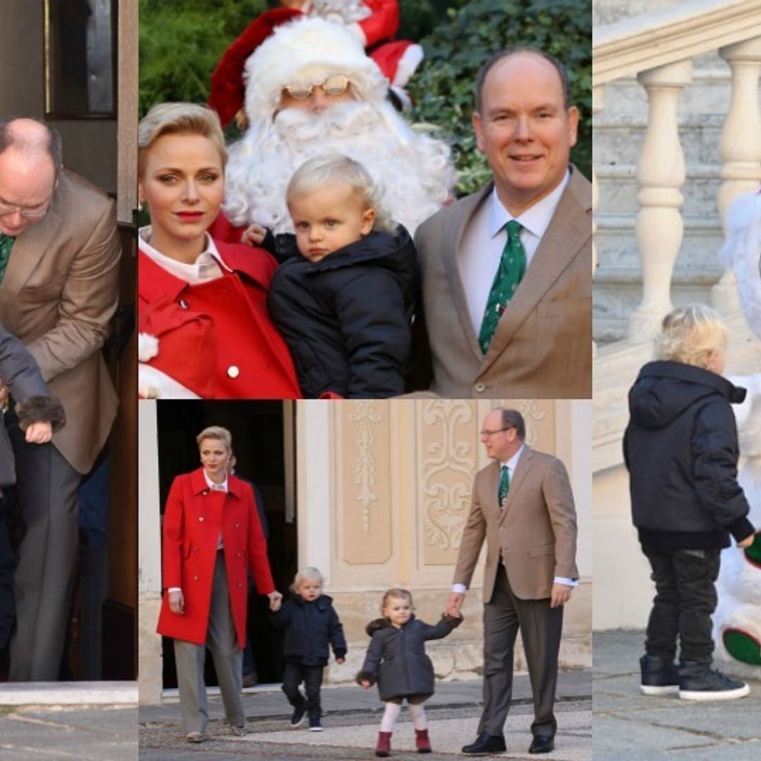 Princess Gabriella and Prince Jacques attend their first Monaco children's Christmas party