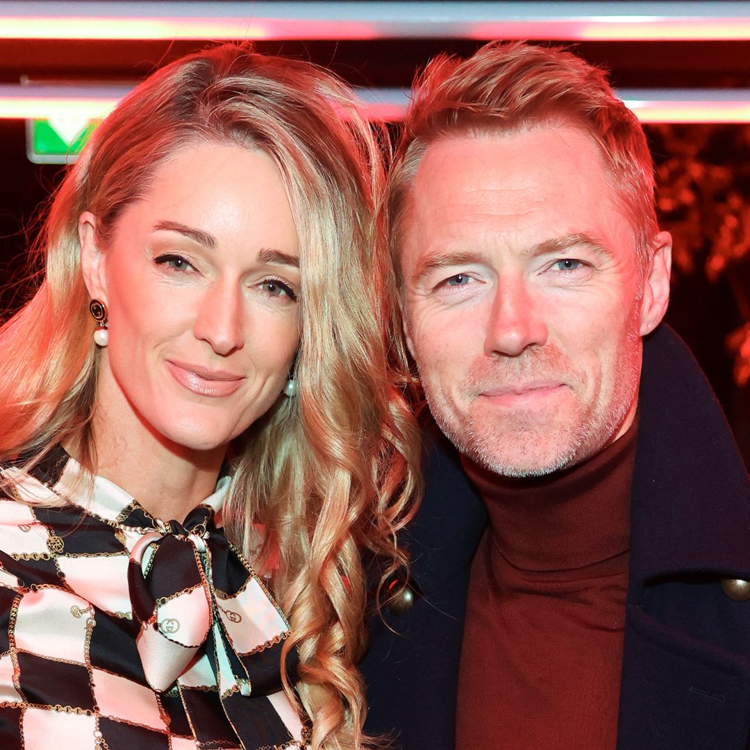 Ronan Keating's wife Storm looks like a bride for ultra-rare appearance with kids and step-children