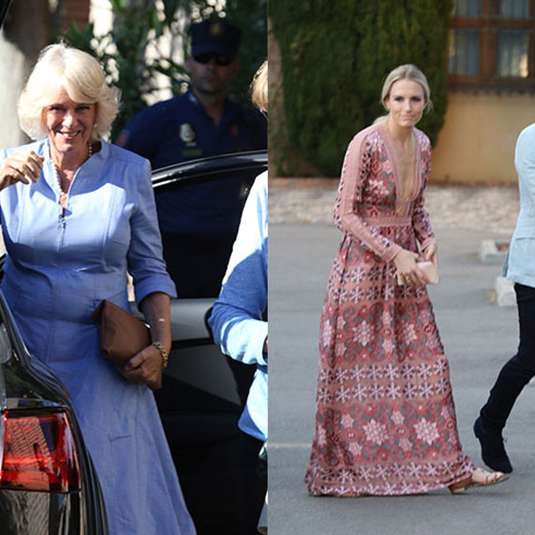 The Duchess of Cornwall and James Blunt among guests at the society wedding of the year