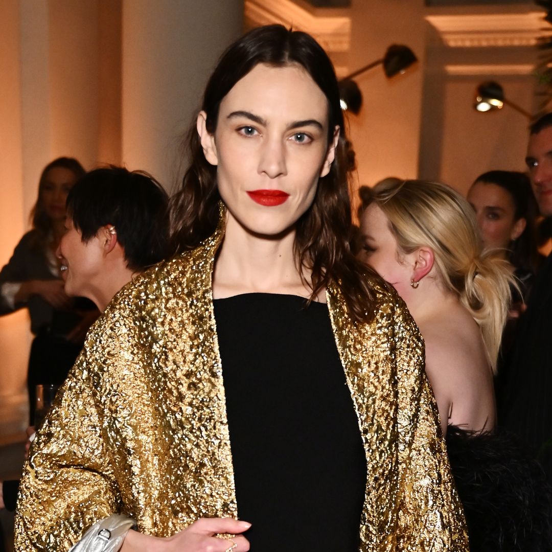 Alexa Chung's dazzling £6,600 gold cape is our latest spring obsession