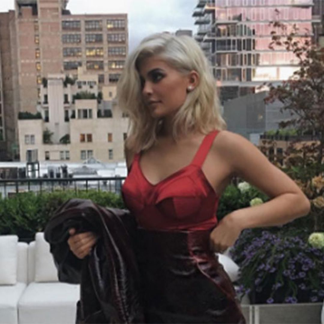 Kylie Jenner wows fans as she officially debuts platinum blonde hair