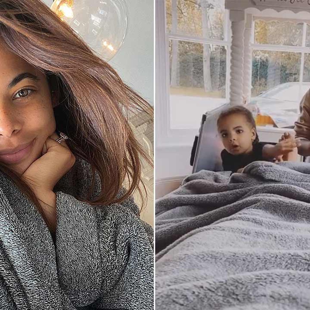Pregnant Rochelle Humes' daughters transform their playroom into 'the best spa in town'