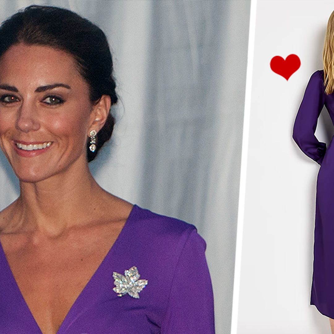 Loved Princess Kate's purple Issa dress? River Island has an amazing lookalike and you won't believe the price