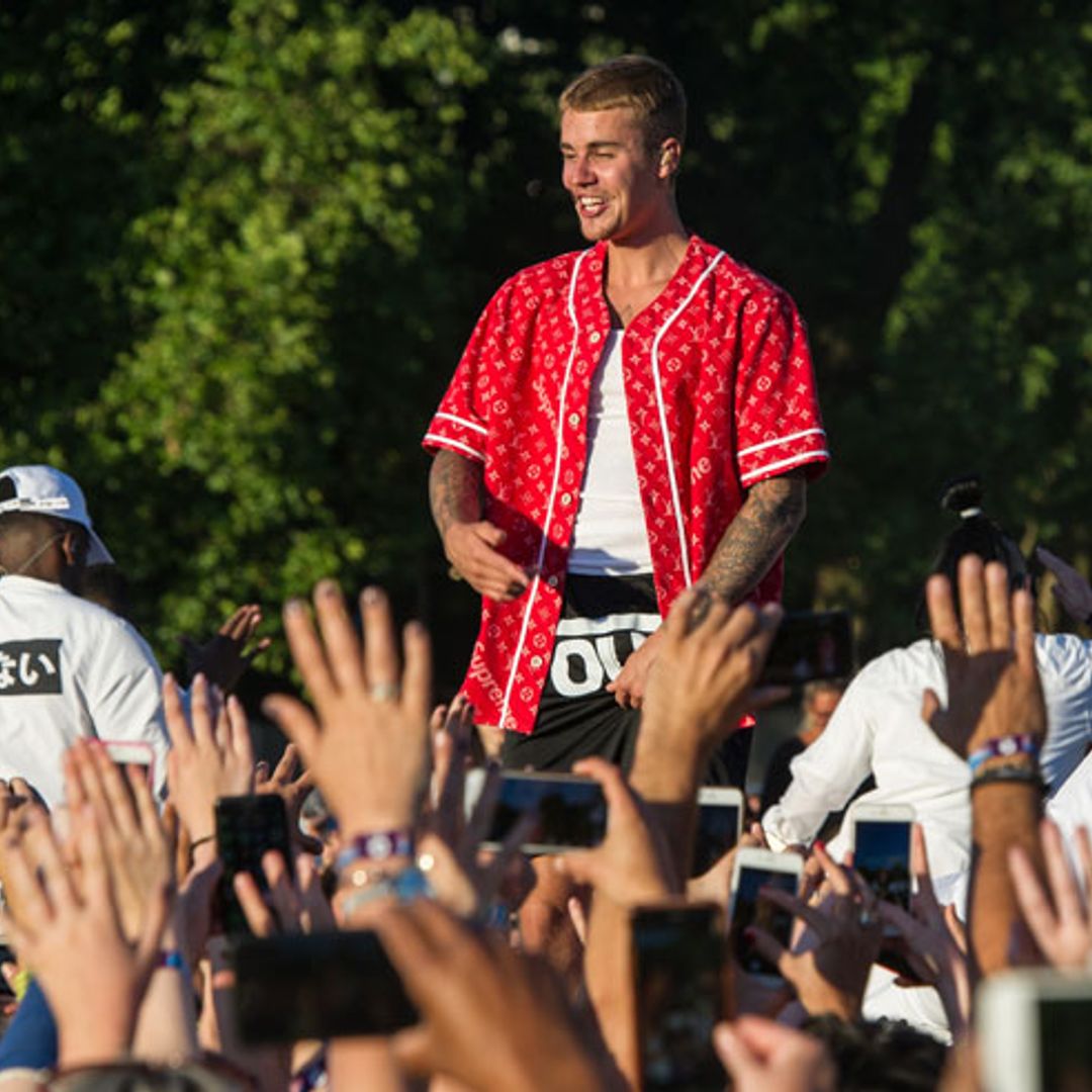 Justin Bieber wows celebrity audience at Hyde Park despite Vicks inhaler drama