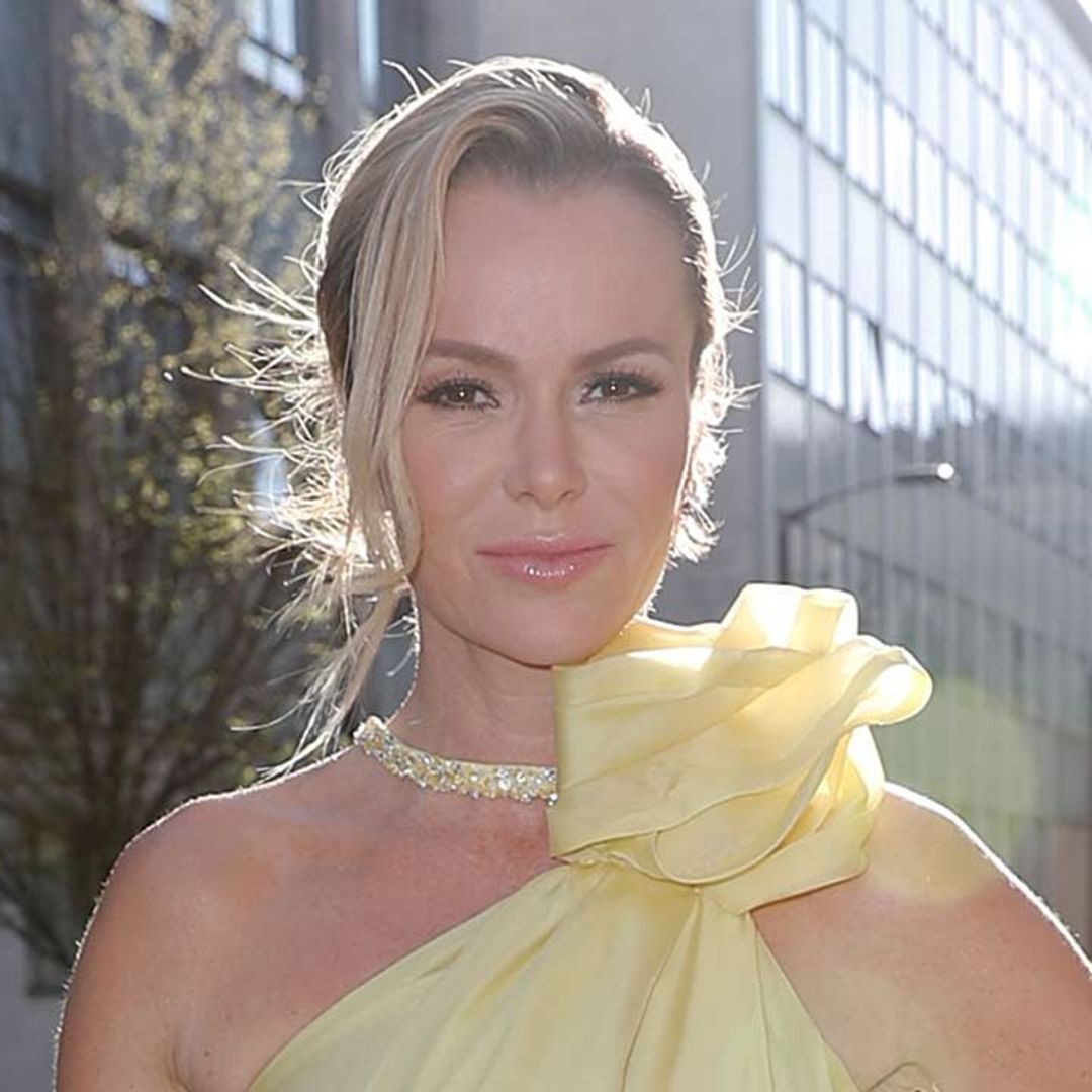 Amanda Holden sizzles in sparkly yellow gown as she returns to Britain's Got Talent