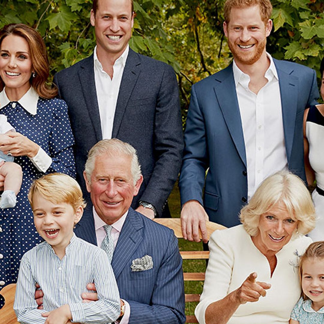 Prince Charles poses with all grandchildren and daughters-in-law in very relaxed birthday portraits