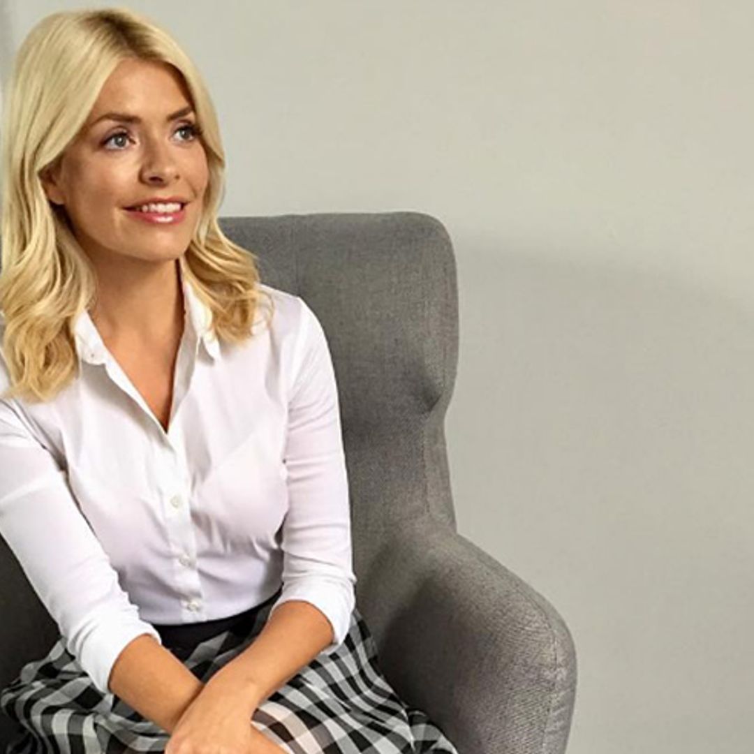 Holly Willoughby rocks the gingham trend in a playful £109 Coast skirt