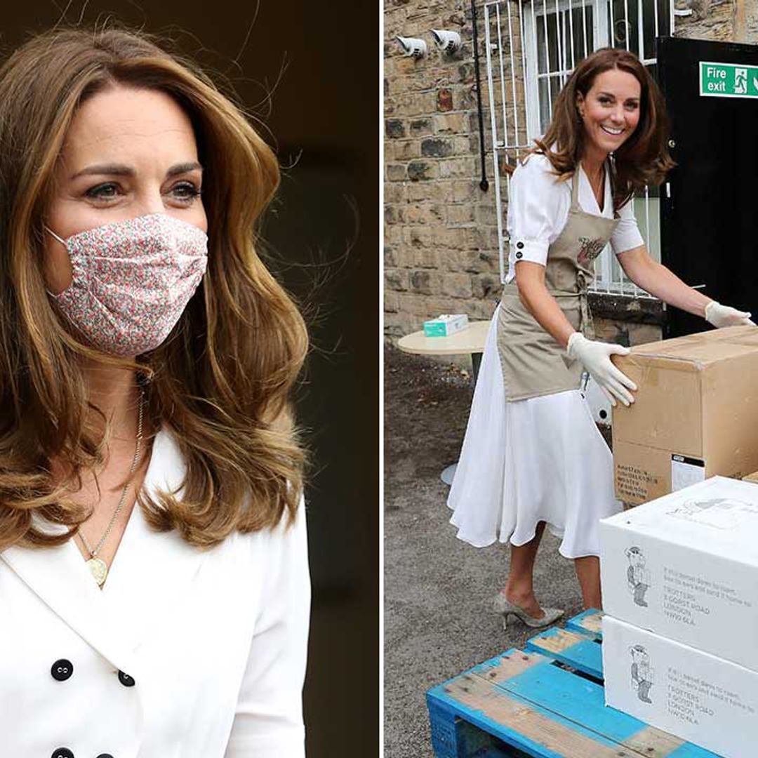 Kate Middleton dons face mask as she launches special children's initiative