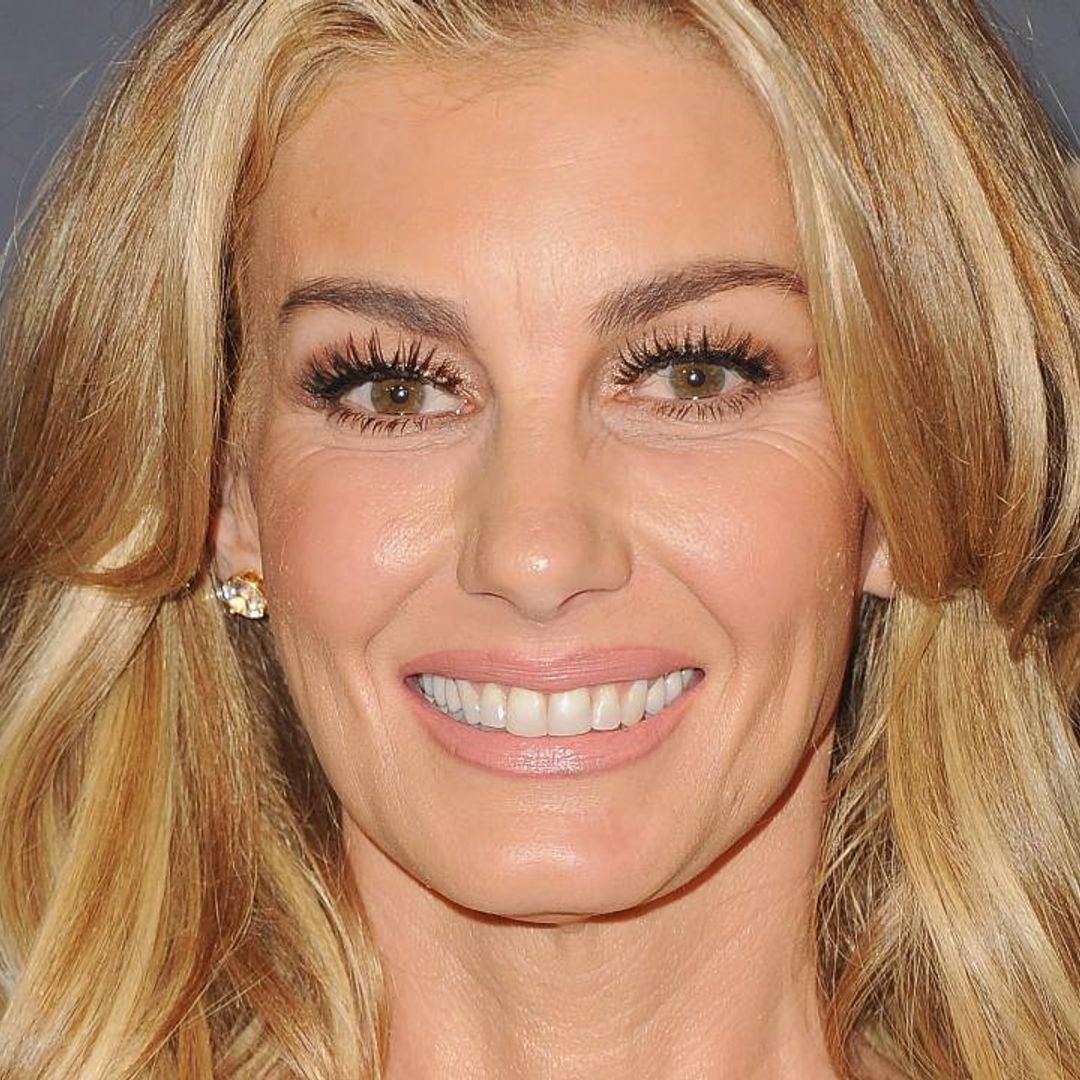 Faith Hill looks glamorous in laid-back shorts and cami top in fun home video