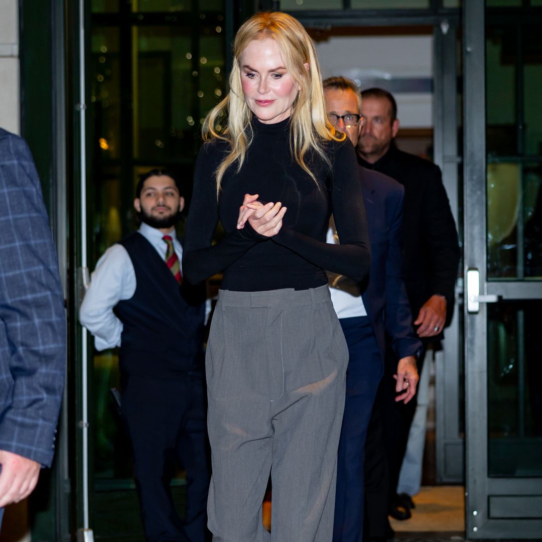 Nicole Kidman is the ultimate ‘Girl Boss’ in high-waisted trousers