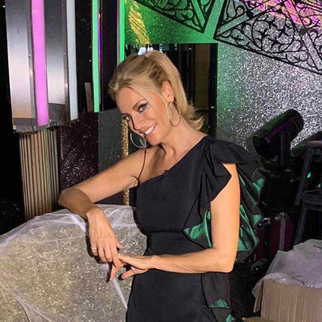 Strictly's Tess Daly stuns in black mini dress from TK Maxx for Halloween elimination
