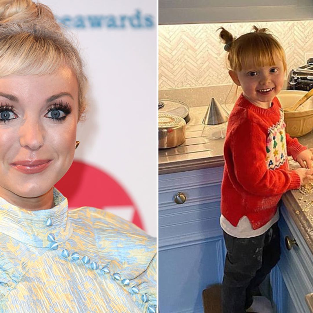 Helen George creates the most magical gingerbread house with daughter Wren