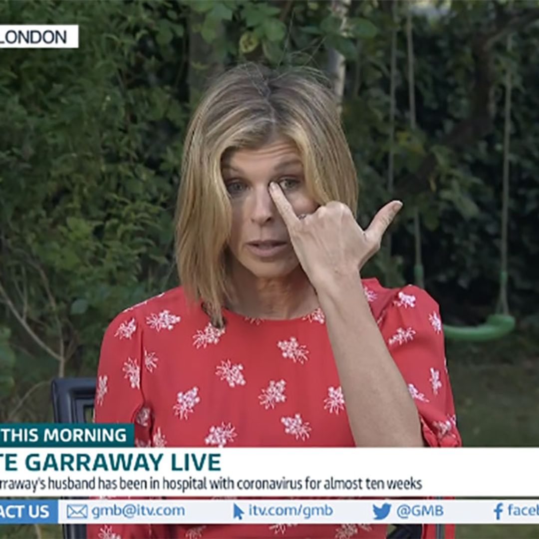A tearful Kate Garraway reveals husband Derek Draper is COVID-19 free but may never recover