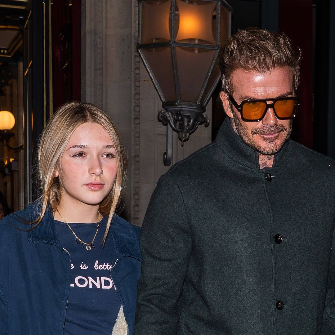 Harper Beckham, 13, parties in Paris rocking faux bob and £470 Dior necklace