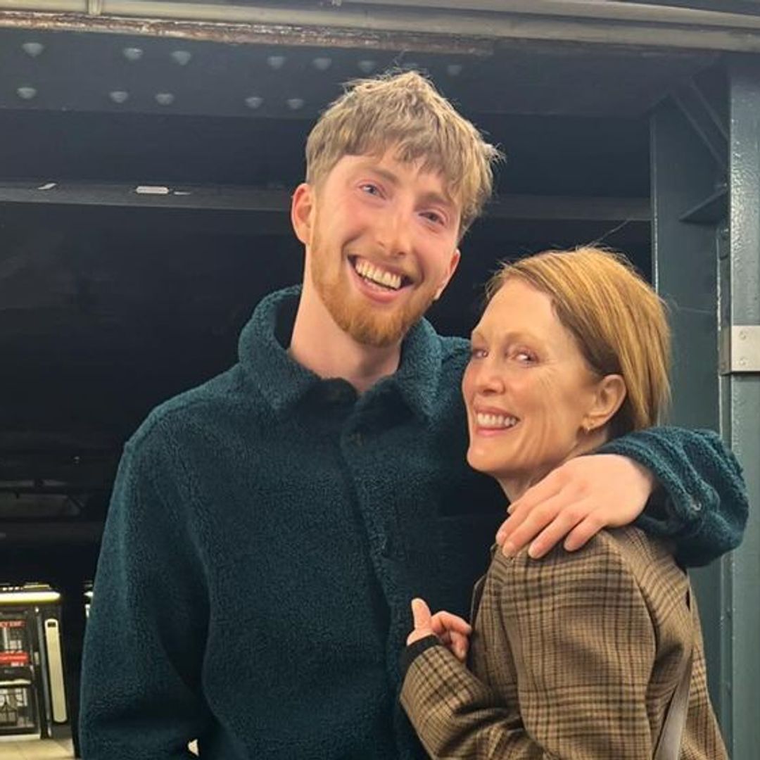 Julianne Moore, 63, is all smiles in rare photo with lookalike son Caleb, 26, after a big night out in New York