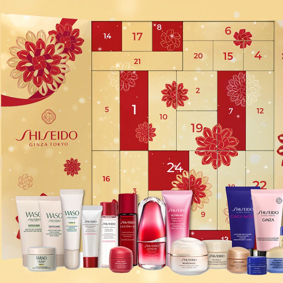 The Shiseido advent calendar is here – and it’s full of amazing skincare, makeup and fragrances worth over £530