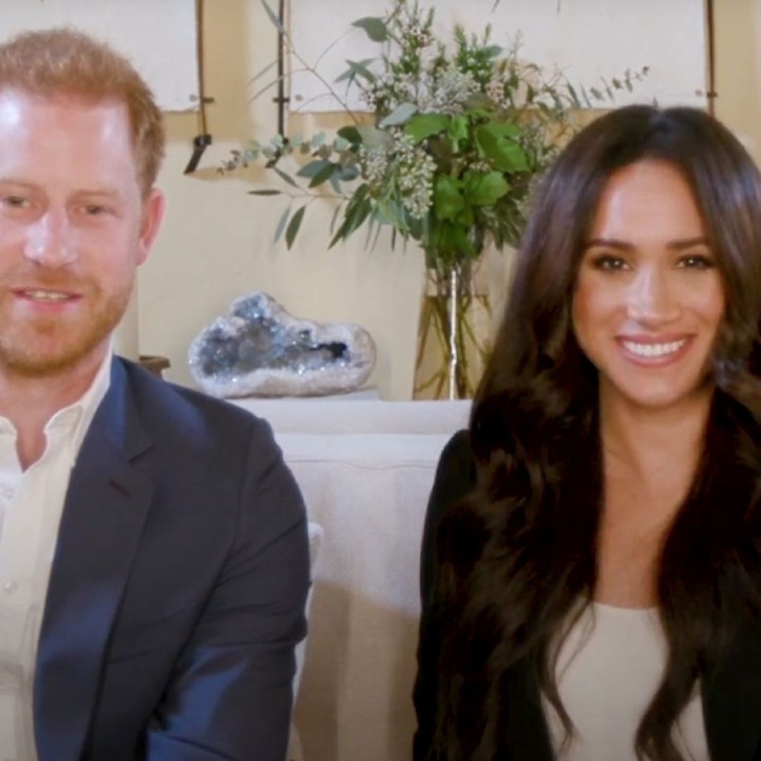 Meghan Markle wows in chic power blazer as she takes on live hosting role with Prince Harry