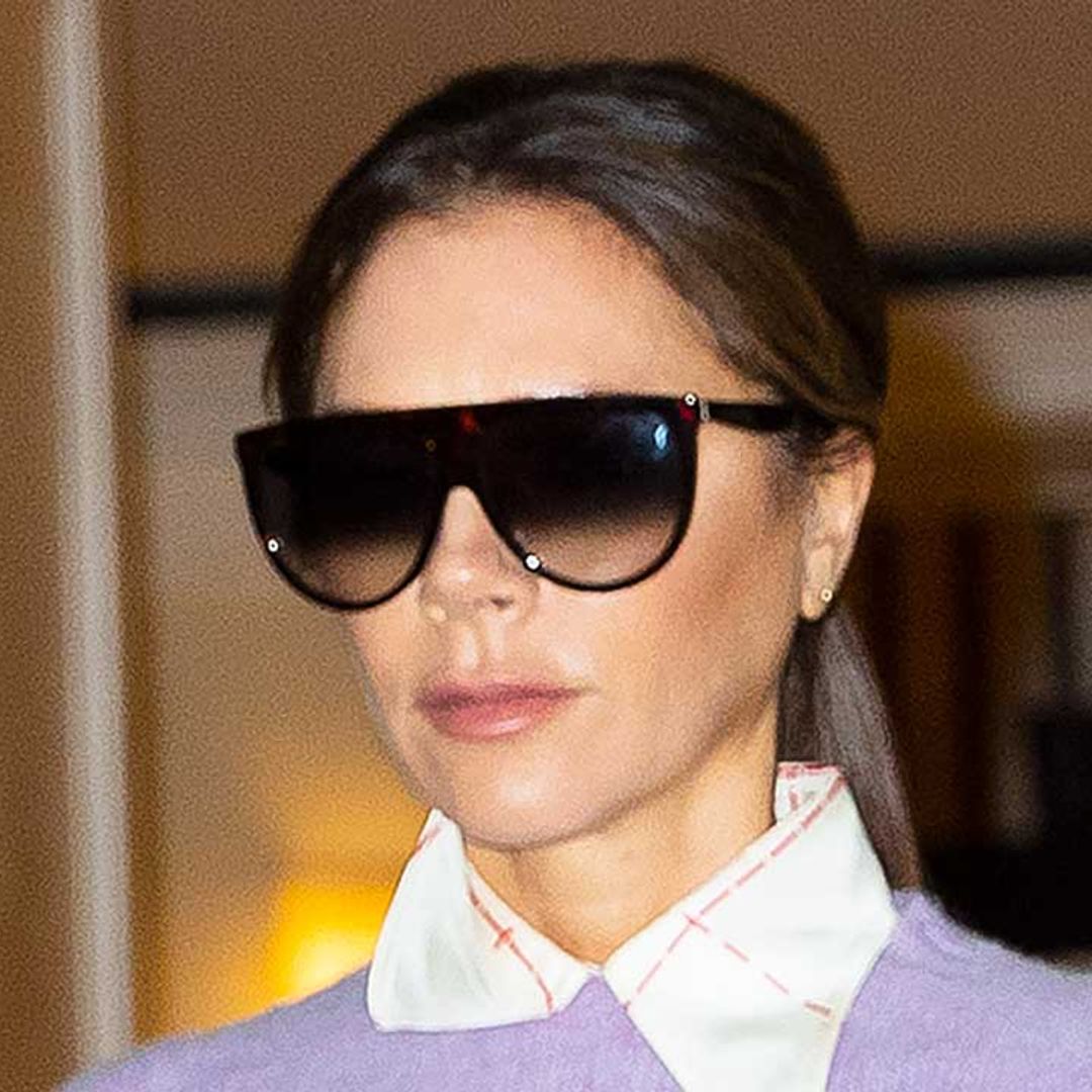 Victoria Beckham is the picture of elegance in the sleekest midi dress