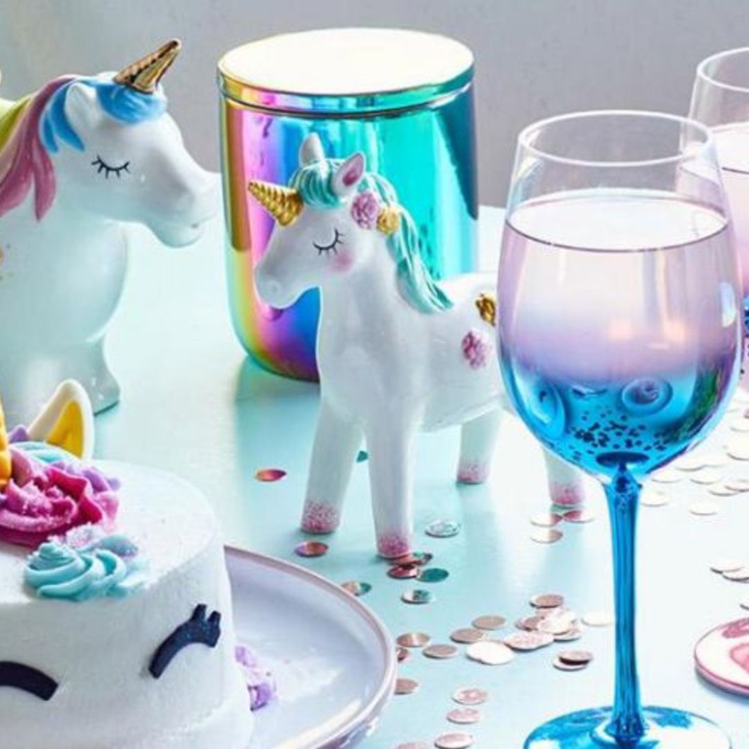 Asda has launched a magical unicorn-themed homeware collection from £3