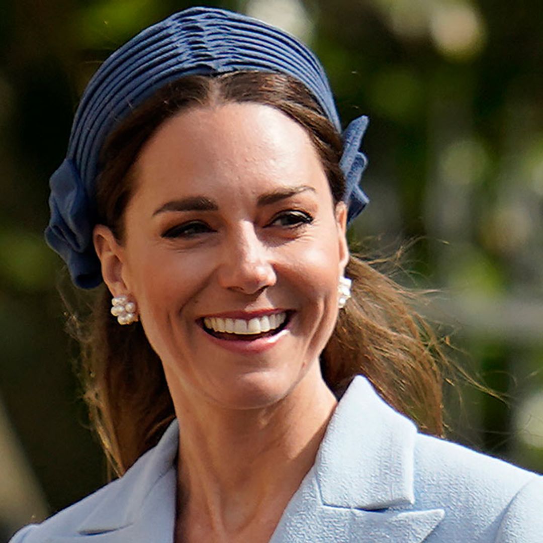 Kate Middleton and Princess Charlotte twin in beautiful blue outfits for Easter service