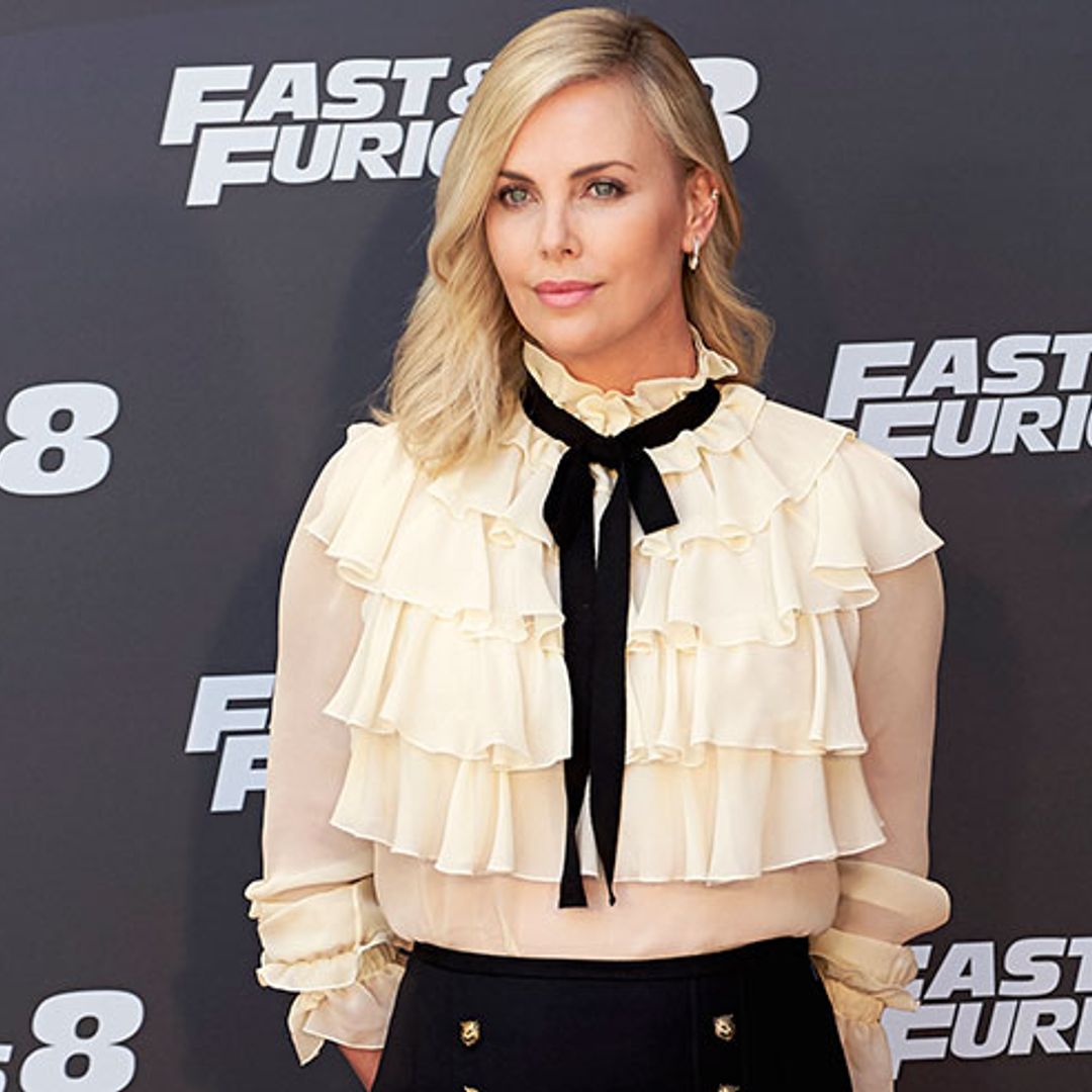 Charlize Theron makes a monochrome statement in Madrid
