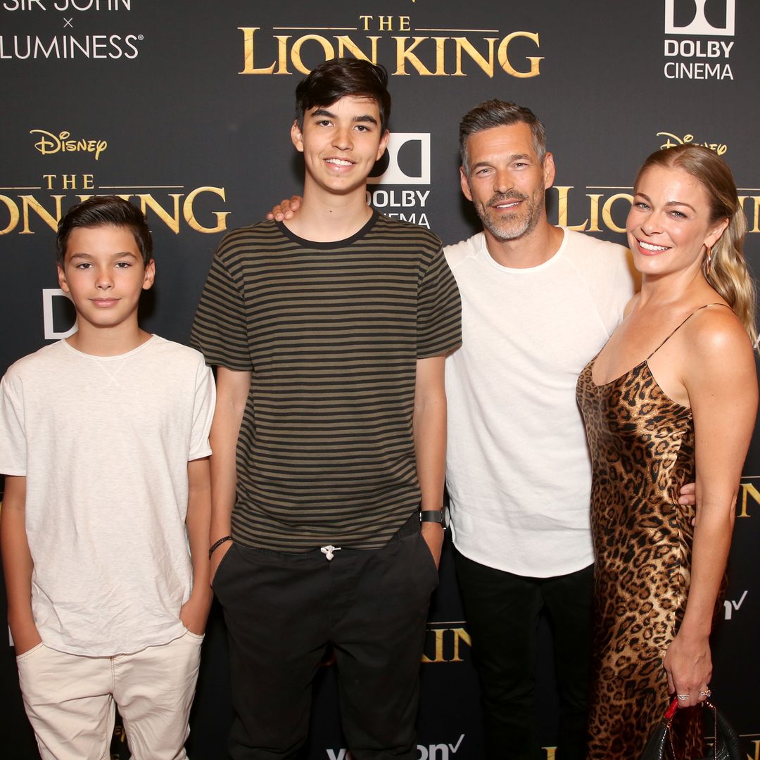 LeAnn Rimes' stepsons with husband Eddie Cibrian tower over her in rare photos