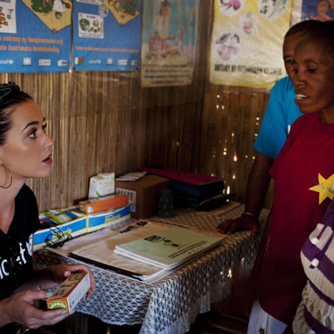 Katy Perry enjoys playground fun in Unicef trip to Madagascar