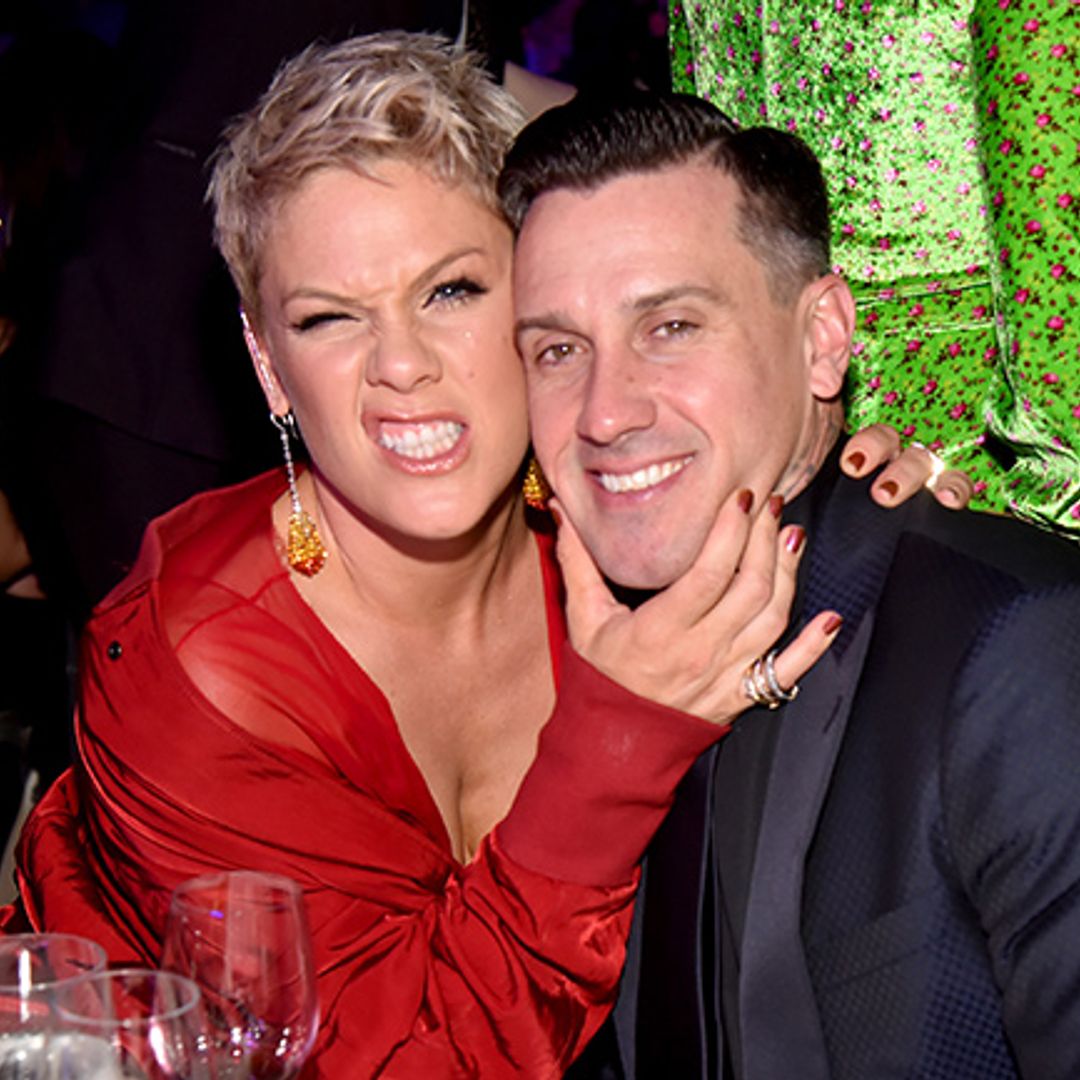 Pink's 2 lookalike children beam with joy in celebratory family photo