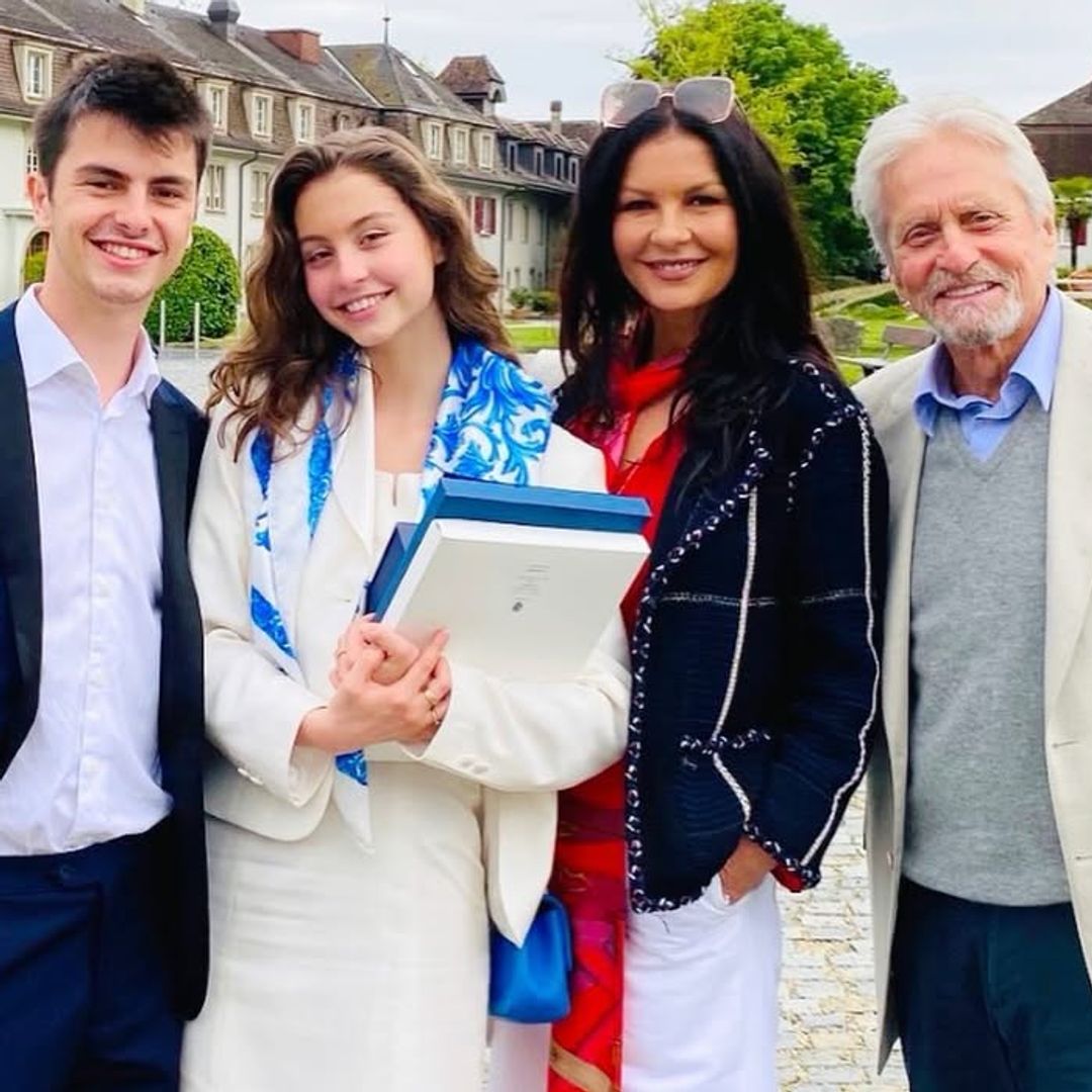 Dylan Douglas looks just like of dad Michael in rare family photos