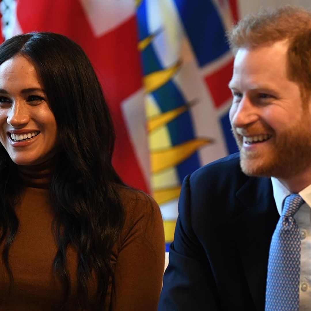 Prince Harry and Meghan Markle react to Princess Eugenie's royal baby news