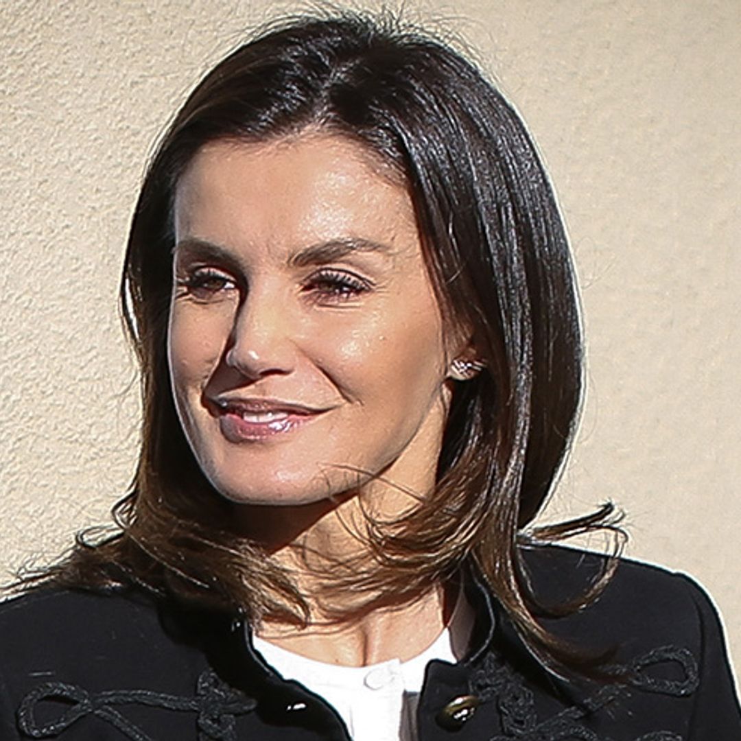 Queen Letizia recycles her favourite Zara military jacket for latest outing