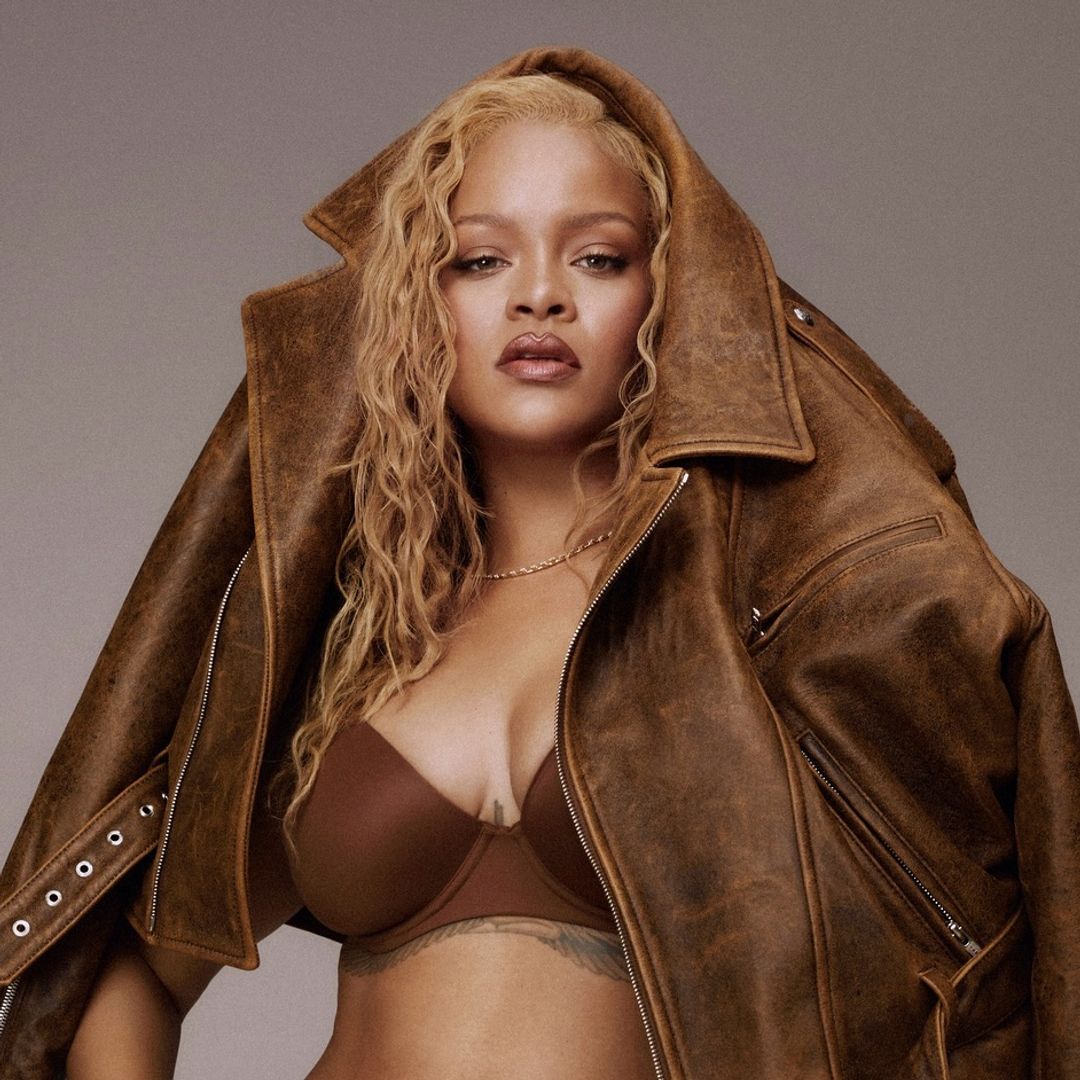 Rihanna debuts her new blonde locks in a sultry lace lingerie shoot