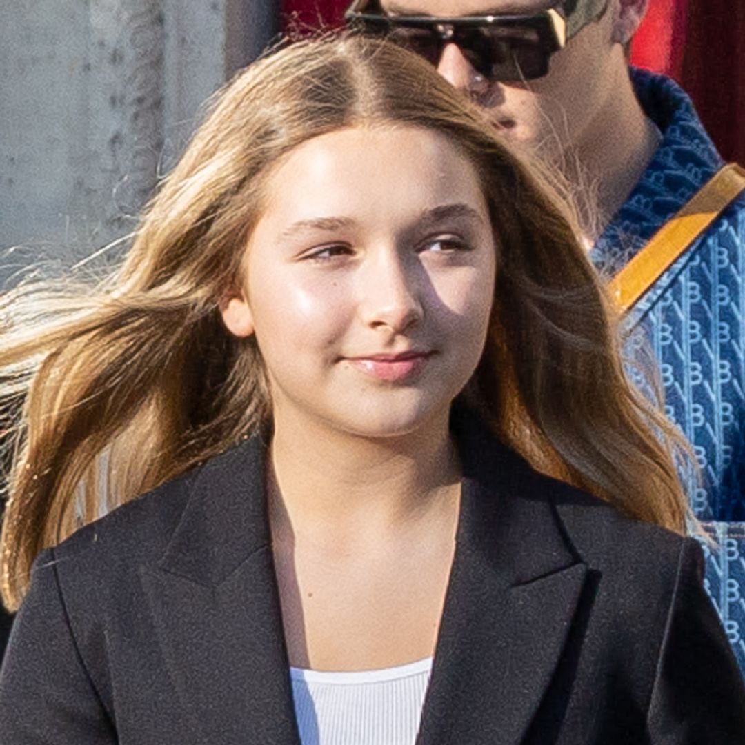 Harper Beckham wears braces for the first time and totally owns it