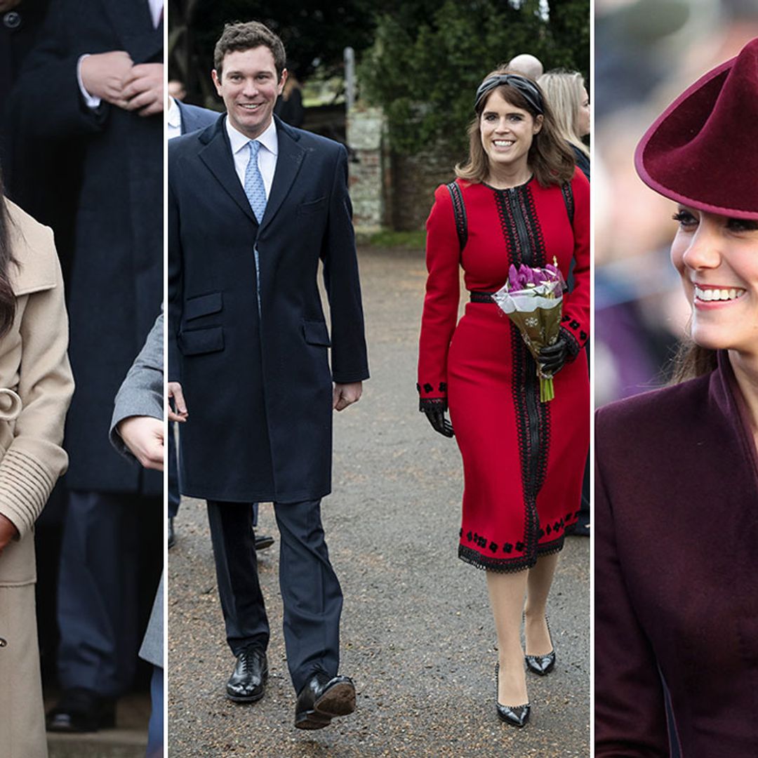 Royal wives and husbands' first Christmas at Sandringham - best photos