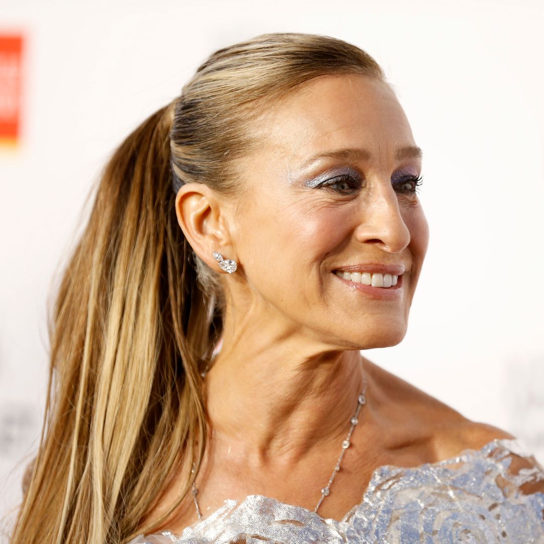 Sarah Jessica Parker dazzles in dramatic tulle gown as $600k engagement ring takes centre stage