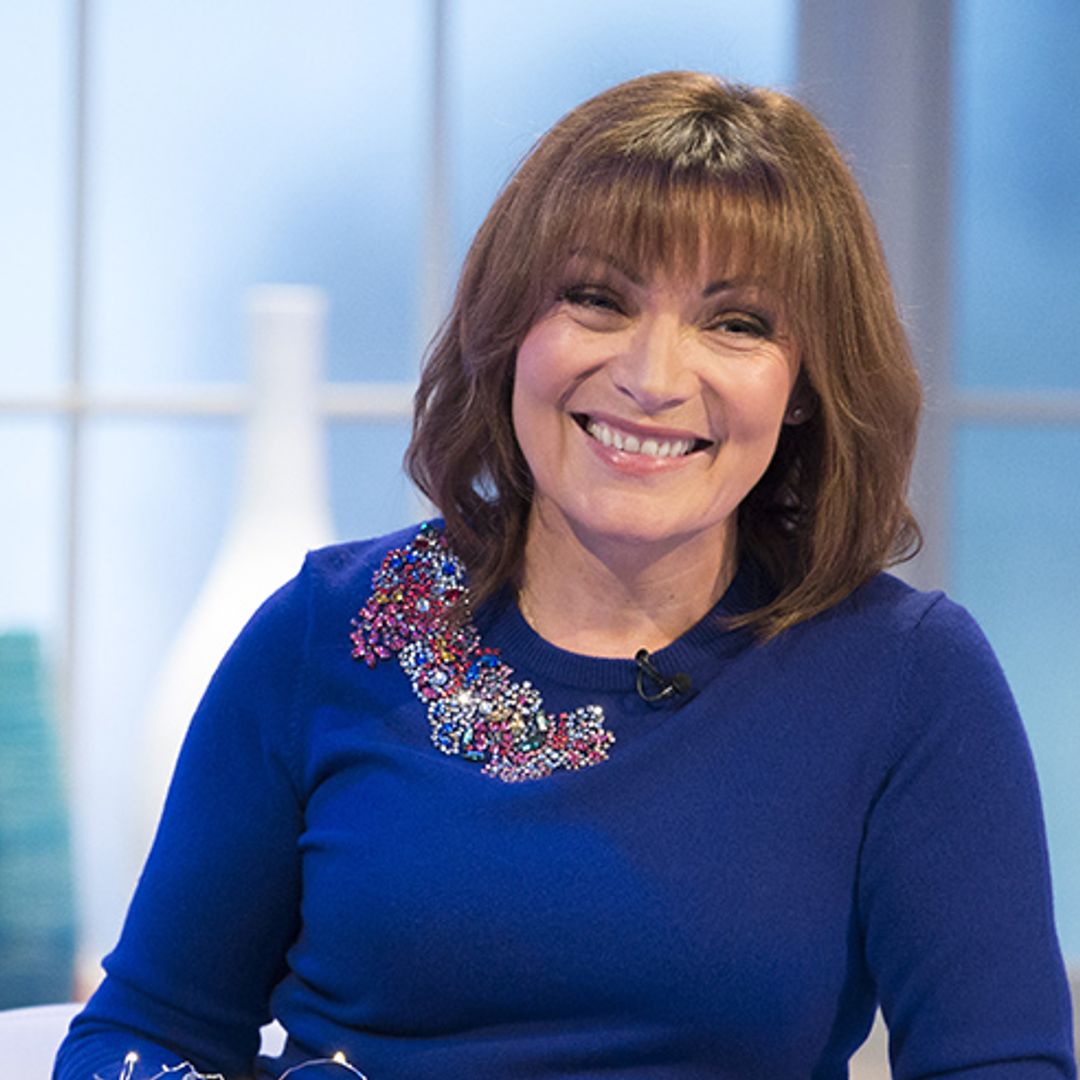 Lorraine Kelly twins with lookalike daughter Rosie in matching electric blue trouser suits