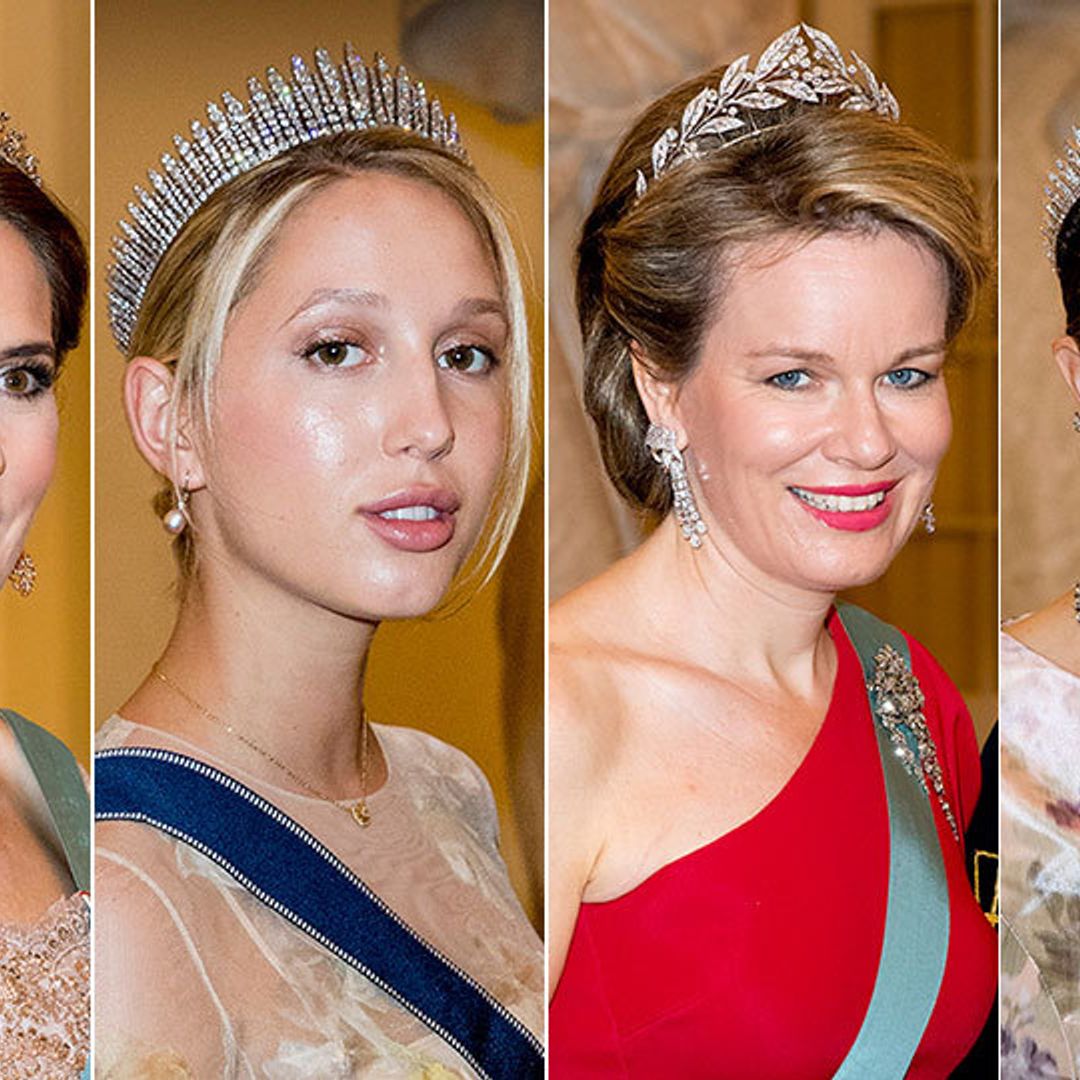 All the seriously stunning tiaras spotted at Crown Prince Frederik's 50th birthday party