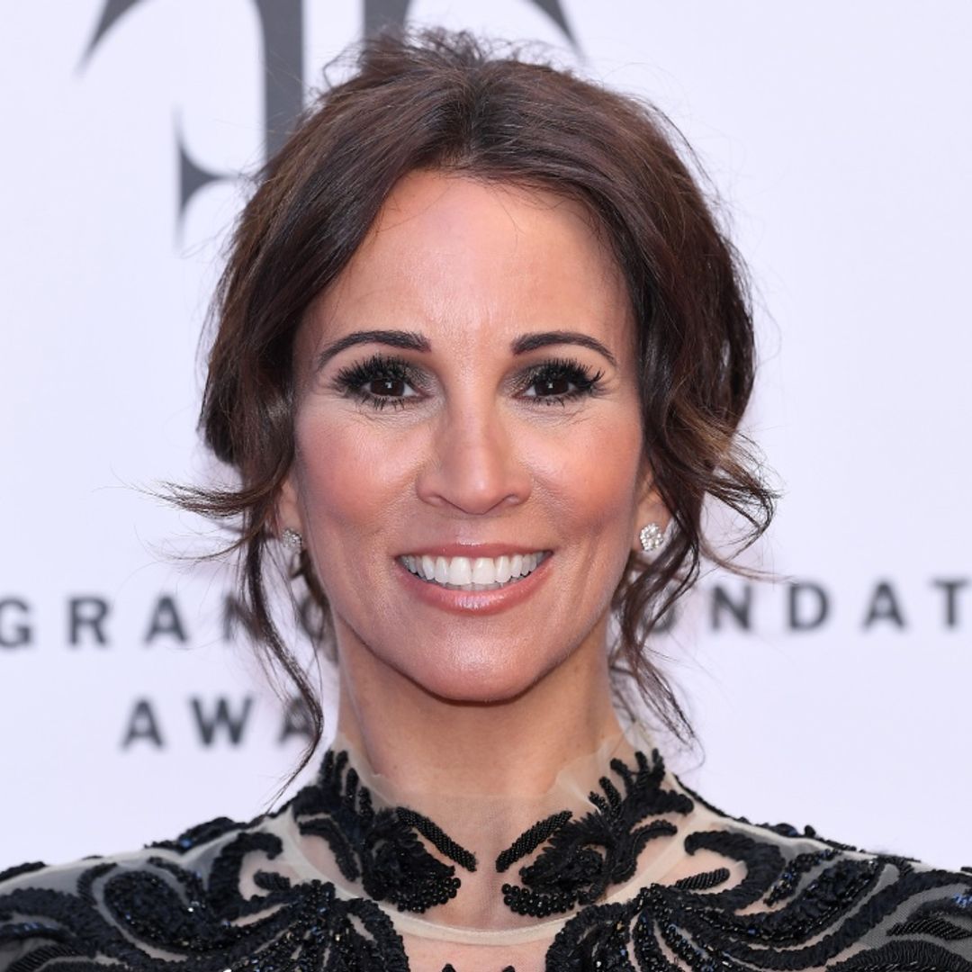 Andrea McLean's sheer black gown is a total showstopper