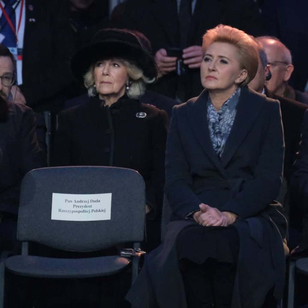 The Duchess of Cornwall joins Queen Letizia and Queen Maxima at Auschwitz commemoration in Poland - all the photos