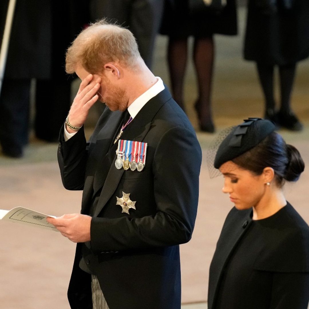 Prince Harry overcome with emotion following emotional procession