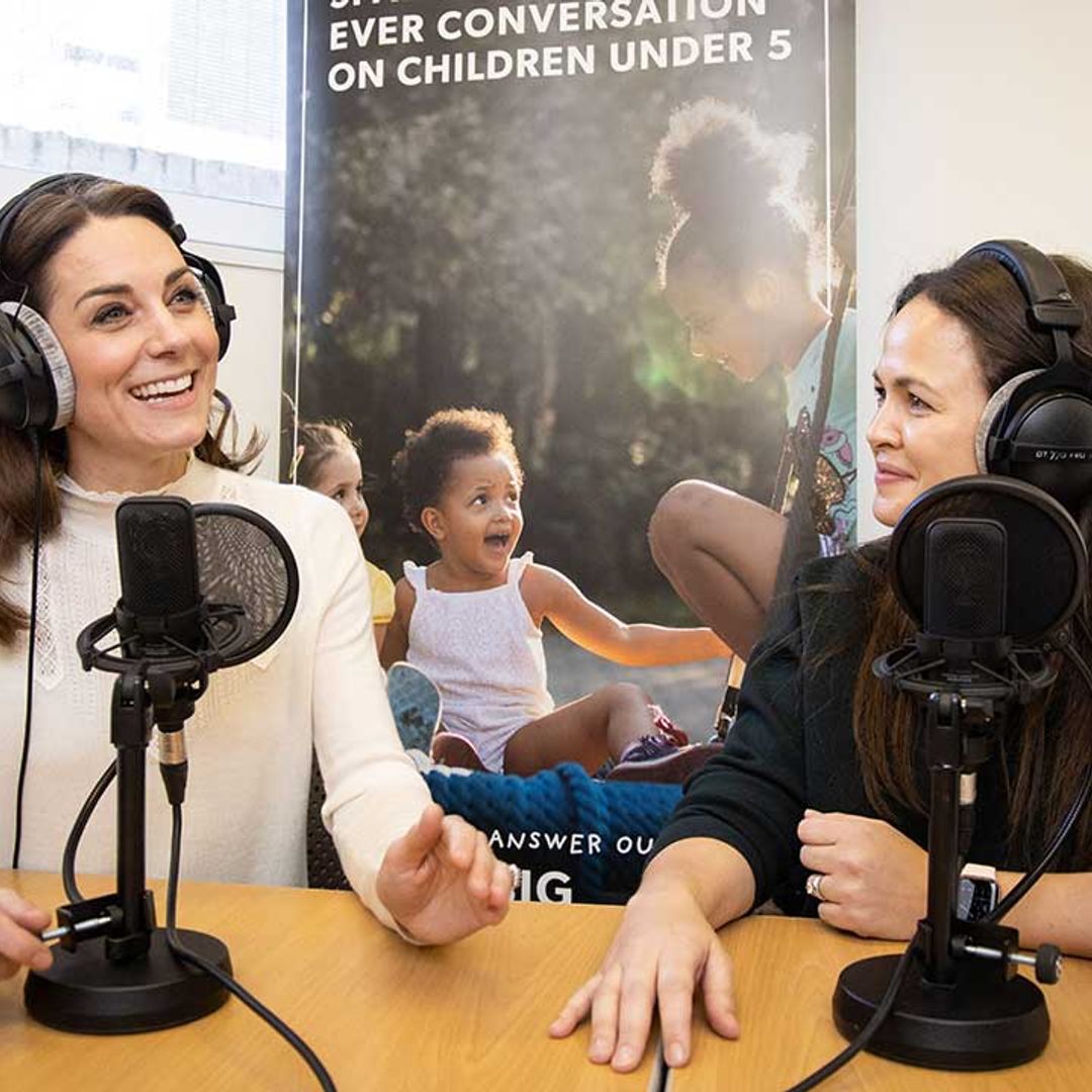 Giovanna Fletcher says podcast chat with Kate Middleton was just like 'talking to another mum'