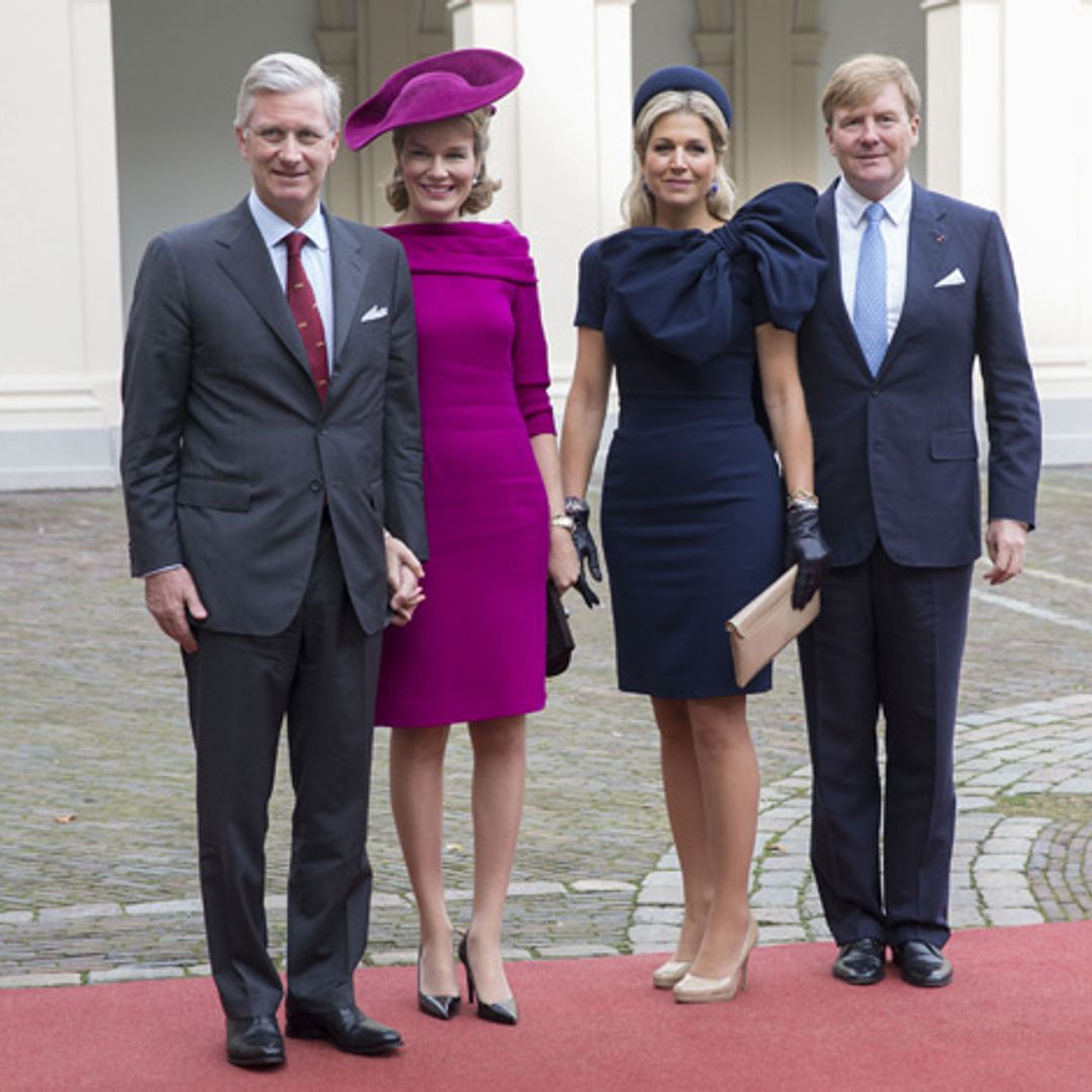 Europe's new queens Maxima and Mathilde turn heads in The Hague